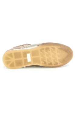ME u0026 ME Perforierte Schnürschuhe in Beige mit laminierten Einsätzen Me & me TW26S58103 BEIGE, GOLD Sale
