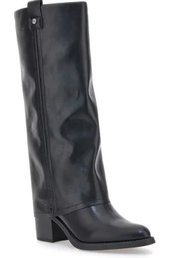 PITTARELLO CAPSULE BT24186024A e Stiefel mit mittelhohem Absatz und quadratischer Zehenpartie SCHWARZ New