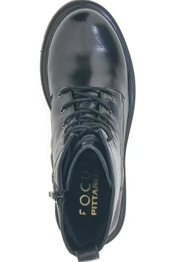 PITTARELLO FOCUS KI e Stiefeletten mit breitem Absatz und Schnürverschluss SCHWARZ Outlet