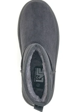 Donna PITTARELLO LOVE PK1699D dunkele Slipper-Stiefeletten mit Fellfutter