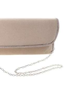 Donna NBG Pochette scuro elegante con strass e tracolla New bag SERA/3501