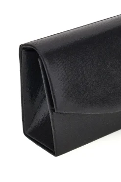 Donna COVERI Pochette Nera in Raso con Tracolla a Catena Sera 099 7