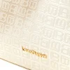 LAURA BIAGIOTTI Pochette Oro con Monogramma in Rilievo e Chiusura a Zip LB26S-284-1/G