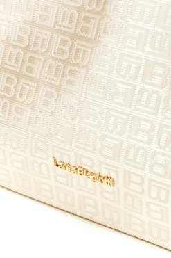 LAURA BIAGIOTTI Pochette Oro con Monogramma in Rilievo e Chiusura a Zip LB26S-284-1/G
