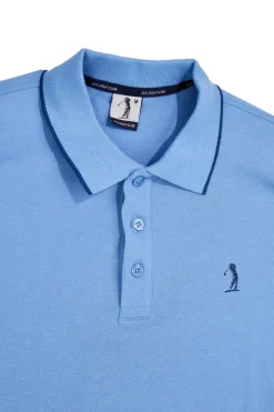 Uomo US GOLF CLUB Poo Azzurra in cotone Us gof PO2001