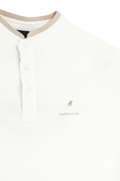 Uomo U.S. GRAND POLO Poo Bianca con Coo Coreana e Profii Beige U.S.Grand Poo US61506