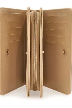 LANCETTI Portafoglio beige con cuori DUFFLE