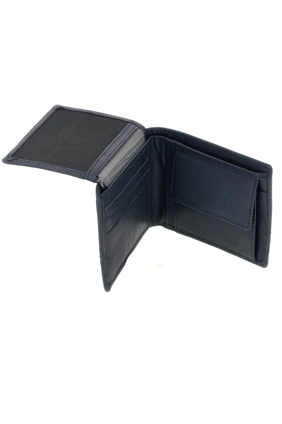 COVERI Portafoglio Blu Navy in Pelle con Logo Enrico EC26S-762-44