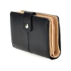 LAURA BIAGIOTTI Portafoglio Compatto Nero con Borchie Geometriche Dorate LB26S-510-008