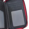 LAURA BIAGIOTTI Portafoglio fucsia con impunture a cuore e doppia zip LB25W-502-006