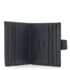JAGUAR Portafoglio Nero con Clip in Vera Pelle PF873-98