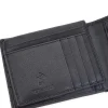 LANCETTI Portafoglio nero in vera pelle con protezione RFID LL25W-768-04