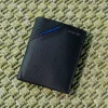 NAVIGARE Portafoglio nero in vera pelle con porta carte PF881-94