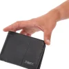 LANCETTI Portafoglio nero DEVON con porta documenti