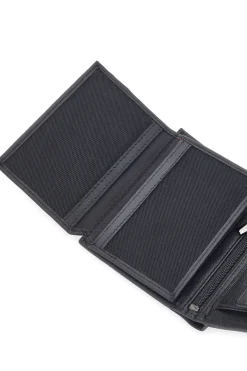 JAGUAR Portafoglio Rettangolare Nero Compatto con Multiscomparto PF873-86