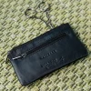 NAVIGARE Portamonete nero in vera pelle con doppia zip PF881-16