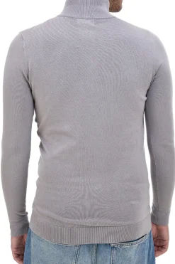 Uomo BOARDMAN Puover grigio con ezza cerniera NBY8017