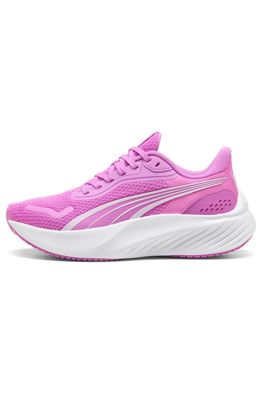 PUMA Rosa atmungsaktive Mesh gepolsterte Laufschuhe Pounce Lite Jr BIANCO ORCHIDEA New