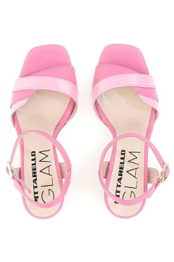 PITTARELLO GLAM Rosa Sandalen mit Riemen und Absatz 8,5 5548 FUCHSIE Discount