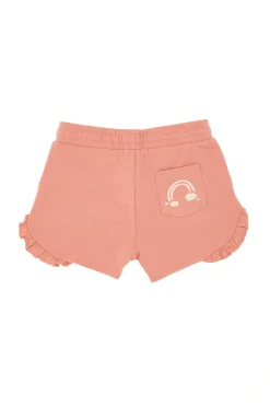 PITT KIDS Rosa Shorts mit Rüschen und Aufdruck PT-G-SP-0505