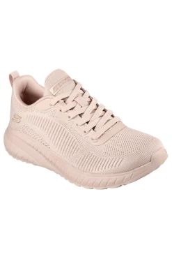 Donna SKECHERS Rosa Sneakers aus atmungsaktivem Mesh mit Memory Foam BOBS Squad Chaos Face Off