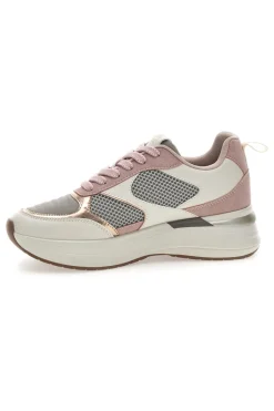 Donna PITTARELLO CAPSULE Rosa Sneakers mit bequemem Plateau und Ledereinsätzen Kendy
