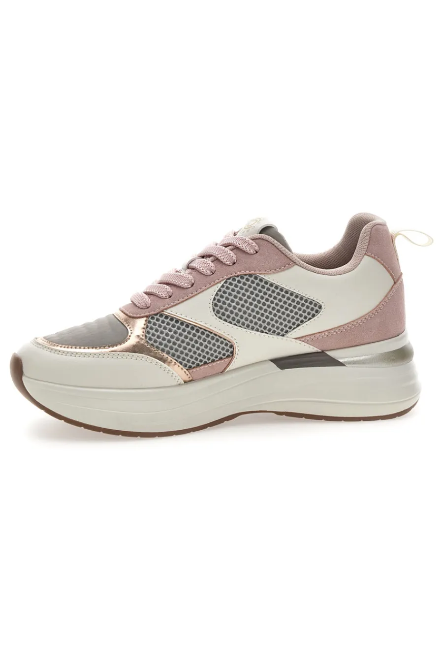 Donna PITTARELLO CAPSULE Rosa Sneakers mit bequemem Plateau und Ledereinsätzen Kendy