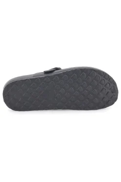 Uomo 2T2L Sabot in gomma neri con cinturino regolabile JLY09