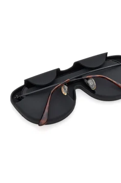 INDIGENO METROPOLITANO Salva occhiali nero morbido e flessibile GLASSES HOLDER 7