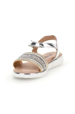 PITT KIDS Sandali argento oro cinturino regolabile 39S