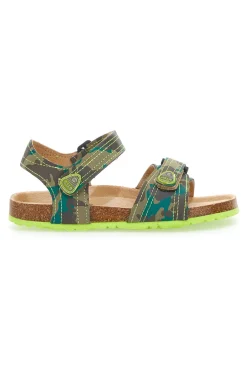ASSO Sandali 7711 Verde Camouflage