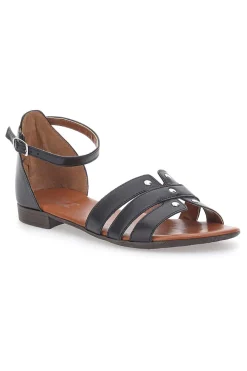 PITTARELLO LOOK Sandali Bassi Neri con Borchiette 225485 Hot