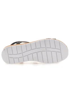 MIO TEMPO Sandali bassi neri con strass LR253420 NERO New