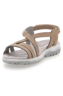 FLY DINAMIC Sandali Con Sottopiede in Vera Pelle 65 BEIGE Online