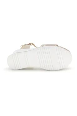 ENERGY Sandali beige con zeppa e memory soft E488