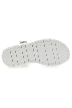LAURA BIAGIOTTI Sandali bianche e argento con applicazioni floreali 96109489