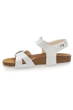 PITTARELLO BIO Sandali Bianchi a Pois 257084