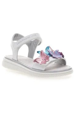 LAURA BIAGIOTTI Sandali Bianchi con Applique Colorate e Velcro 96139491