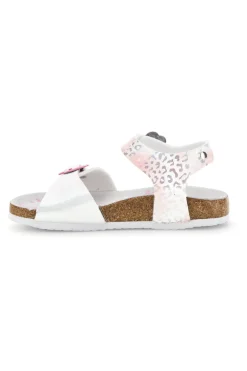Donna PITT KIDS Sandali Bianchi con Stampa Animalier 14610