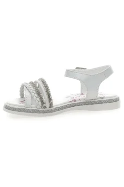 GRAZIE Sandali Bianchi con Strass Girl 147
