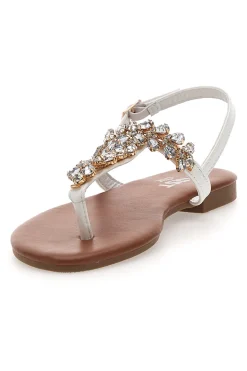 THE FIRST CHIC Sandali Bianchi con Strass PRE3008 Sale
