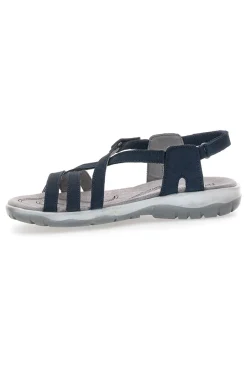 FLY DINAMIC Sandali Blu Con Sottopiede in Vera Pelle 65 BLUE