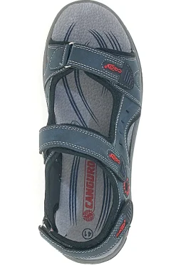 Uomo CANGURO Sandali blu con strappi regolabili CA1002 da uomo