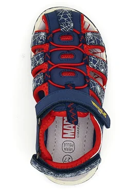 SPIDERMAN Sandali Blu con Strappo in Velcro R1310531