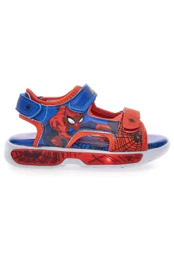 SPIDERMAN Sandali blu e rossi con luci M14485