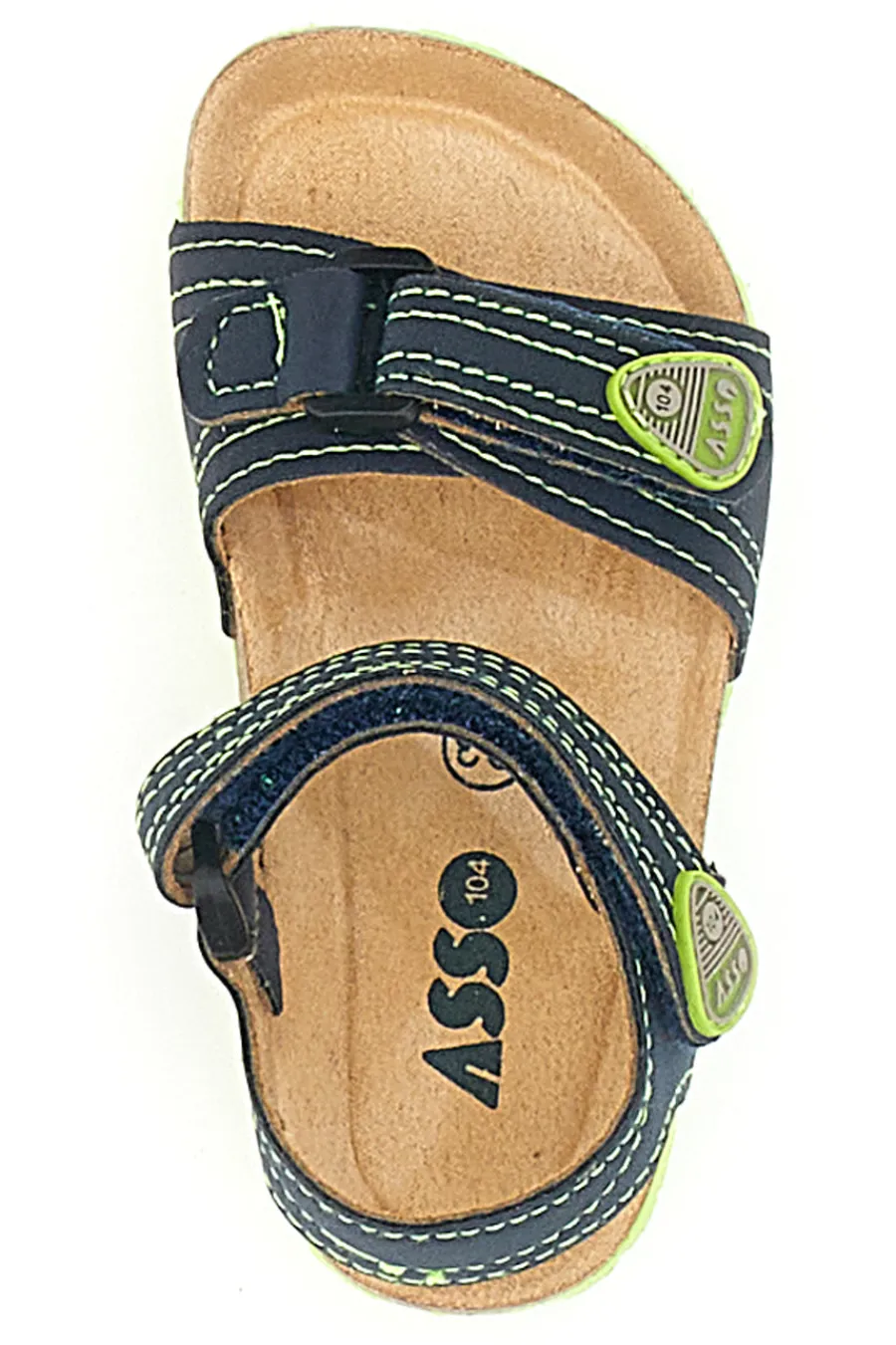 ASSO Sandali Blu e Verdi Casual da Bimbi 13606