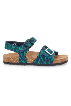 PITTARELLO BIO Sandali Blu e Verdi Con Plantare In Vera Pelle 257066
