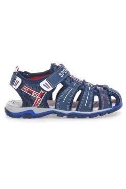 PITT KIDS Sandali blu fisherman con Velcro 14116