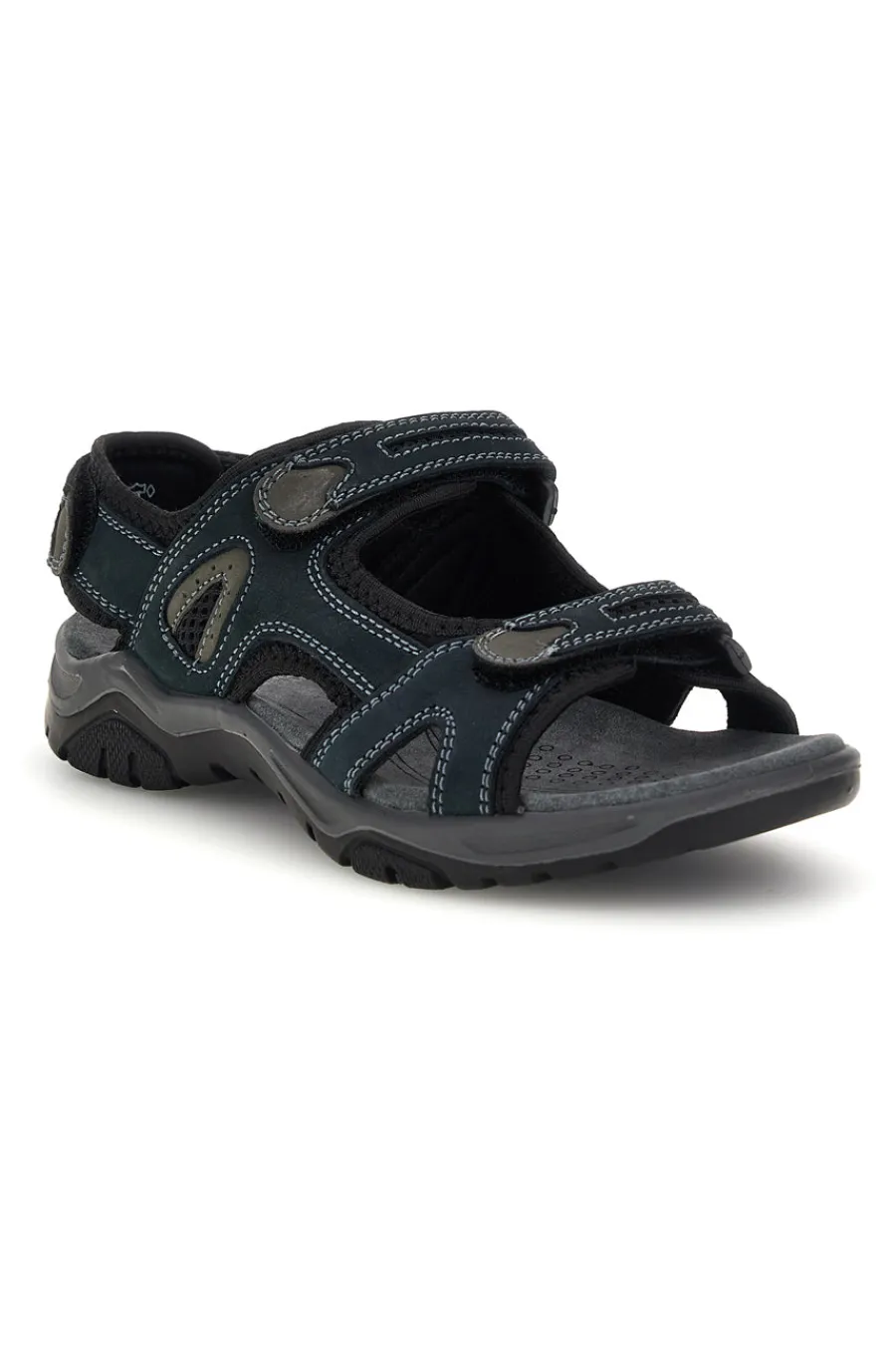 Uomo FLY DINAMIC Sandali blu in vera pelle con chiusura a strappo Fly dynamic FD07