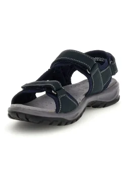FLY DINAMIC Sandali blu in vera pelle con strappi in velcro FD54 BLUE Sale